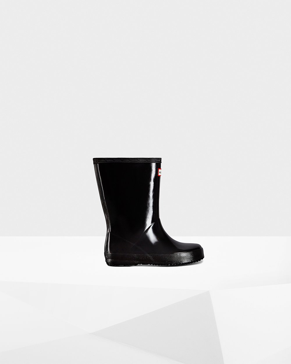 Hunter Original First Classic Gloss Rain Boots - Online Shop Kids Black - OFEADX027